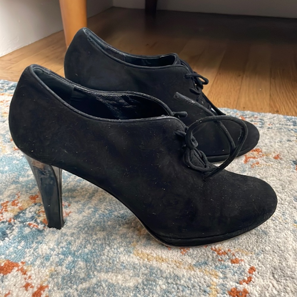 Kate Spade Suede heeled black Booties